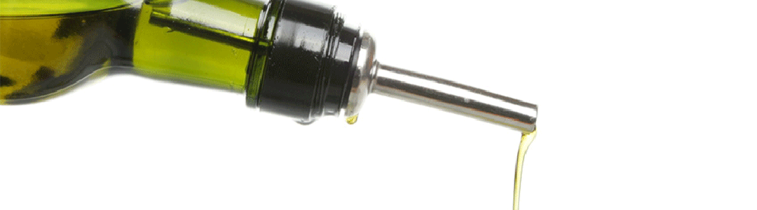 olive oil bottle pouring oil