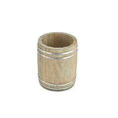 miniature wooden barrel