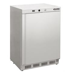 polar refrigeration undercounter freezer, white, 140 litres