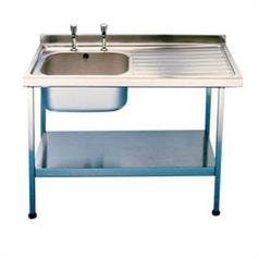 Midi Catering Sink With Single Bowl & Right Hand Drainer