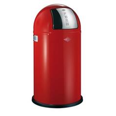 Pushboy 50 ltr Waste Bin Red