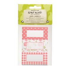 Pack of Thirty Self-Adhesive Jam Jar Lables - Roses
