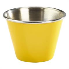 Coloured Stainless Steel Ramekin, 2.5oz, Yellow