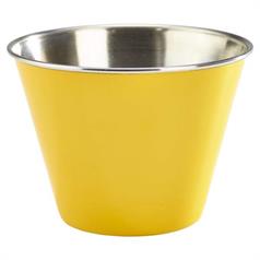 Coloured Stainless Steel Ramekin, 12oz, Yellow