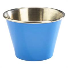 Coloured Stainless Steel Ramekin, 2.5oz, Blue