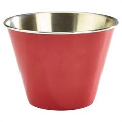 Coloured Stainless Steel Ramekin, 12oz, Red