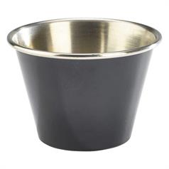 Coloured Stainless Steel Ramekin, 2.5oz, Black