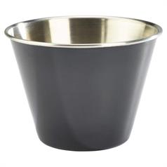 Coloured Stainless Steel Ramekin, 12oz, Black