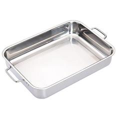 Stainless Steel Heavy Duty 37cm x 27cm Roasting Pan