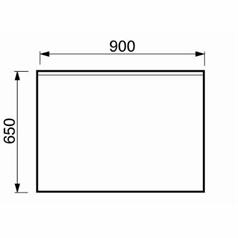 FRANKE Prep Wall Table - 650mm depth 650 x 900mm