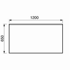 FRANKE Prep Wall Table - 650mm depth 650 x 1200mm