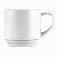 Churchill Menu Porcelain Stacking Cup, 21cl / 7.5oz